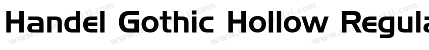 Handel Gothic Hollow Regular字体转换